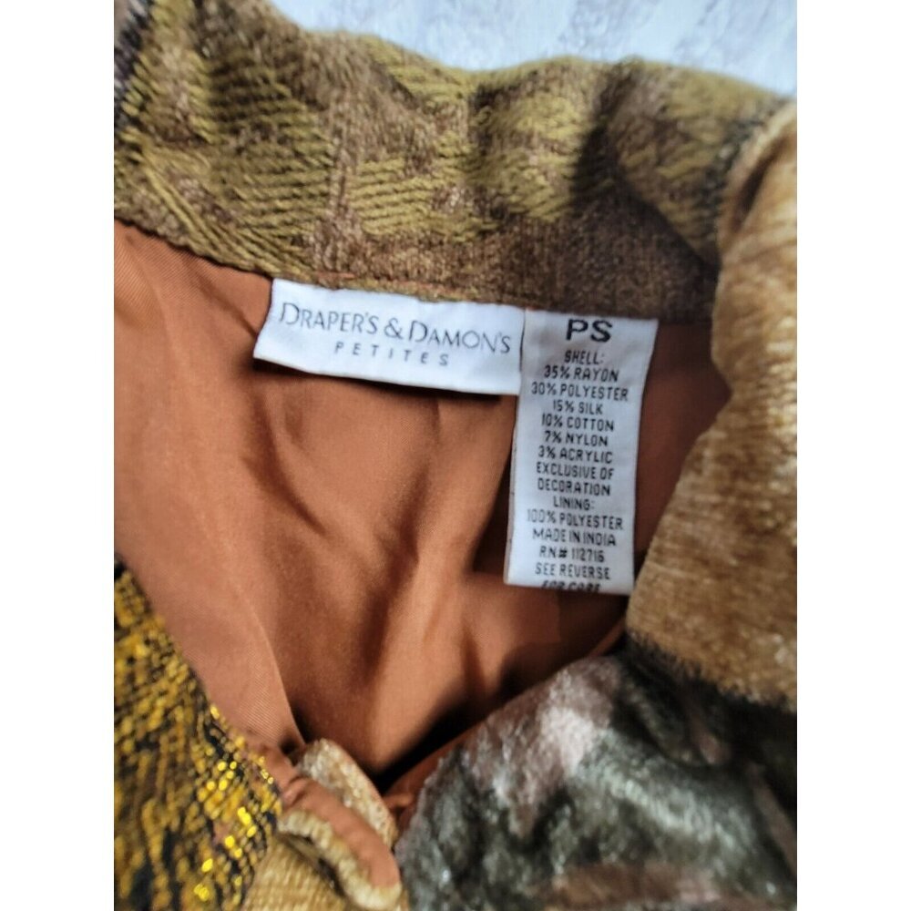 Draper's & Damon's Women's Patchwork Collared But… - image 3